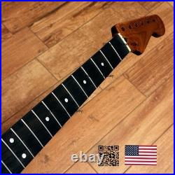 Dark Roasted Flame Maple Rosewood Strat Neck Fits Warmoth & Fender Bodies dSR2B