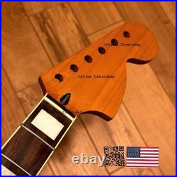 Deluxe Roasted Maple Jazzmaster Stainless Rosewood Neck Fits Strat Fender JZR9 Deluxe Roasted Maple Jazzmaster Stainless Rosewood Neck Fits Strat Fender JZR9