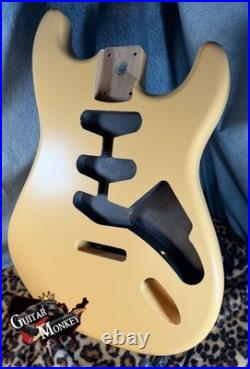 Dessert Sand Satin Nitro Replacement Strat American Alder with Shielding 4.38lbs