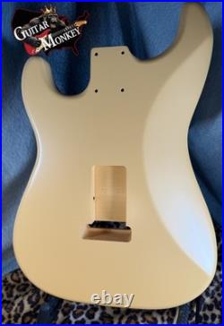 Dessert Sand Satin Nitro Replacement Strat American Alder with Shielding 4.38lbs