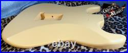 Dessert Sand Satin Nitro Replacement Strat American Alder with Shielding 4.38lbs