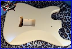 Dessert Sand Satin Nitro Replacement Strat American Alder with Shielding 4.38lbs