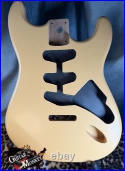 Dessert Sand Satin Nitro Replacement Strat American Alder with Shielding 4.38lbs