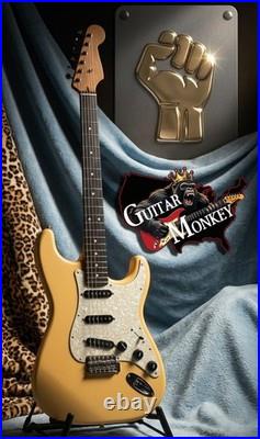Dessert Sand Satin Nitro Replacement Strat American Alder with Shielding 4.38lbs