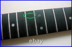 Ebony Fretboard-Roasted STRATOCASTER Guitar Neck/MOP/Fits Fender, Warmoth STRAT