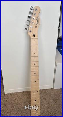 Electric Guitar Neck Maple Fender Tele Squier Pristine Loaded With Tuners Clean Electric Guitar Neck Maple Fender Tele Squier Pristine Loaded With Tuners Clean