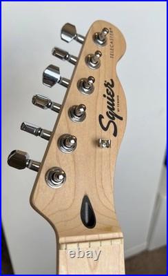 Electric Guitar Neck Maple Fender Tele Squier Pristine Loaded With Tuners Clean Electric Guitar Neck Maple Fender Tele Squier Pristine Loaded With Tuners Clean