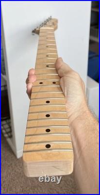 Electric Guitar Neck Maple Fender Tele Squier Pristine Loaded With Tuners Clean Electric Guitar Neck Maple Fender Tele Squier Pristine Loaded With Tuners Clean
