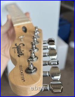 Electric Guitar Neck Maple Fender Tele Squier Pristine Loaded With Tuners Clean Electric Guitar Neck Maple Fender Tele Squier Pristine Loaded With Tuners Clean