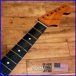 Fat C Vintage 21 Fret Roasted Maple Rosewood Strat Neck Fits Fender Warmoth vSR2