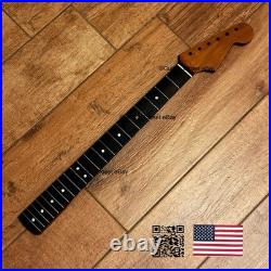 Fat C Vintage 21 Fret Roasted Maple Rosewood Strat Neck Fits Fender Warmoth vSR2