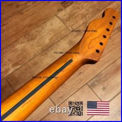 Fat C Vintage 21 Fret Roasted Maple Tele Neck Fits Fender Warmoth body vTMA