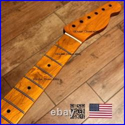 Fat C Vintage 21 Fret Roasted Maple Tele Neck Fits Fender Warmoth body vTMA