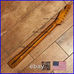 Fat C Vintage 21 Fret Roasted Maple Tele Neck Fits Fender Warmoth body vTMA