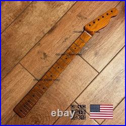 Fat C Vintage 21 Fret Roasted Maple Tele Neck Fits Fender Warmoth body vTMA