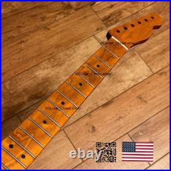 Fat C Vintage 21 Fret Roasted Maple Tele Neck Fits Fender Warmoth body vTMA