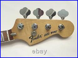 Fender 70's Jazz Bass Neck Block Inlay Pau Ferro With Tuners Very Lightly Used