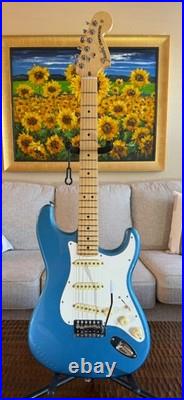 Fender American Performer Strat Guitar Faded Lake Placid Blue 2022 Gloss