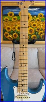 Fender American Performer Strat Guitar Faded Lake Placid Blue 2022 Gloss