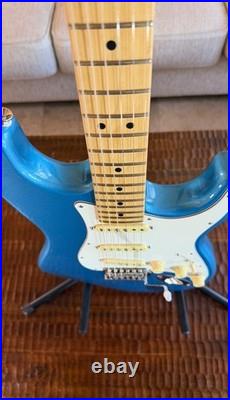 Fender American Performer Strat Guitar Faded Lake Placid Blue 2022 Gloss