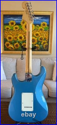 Fender American Performer Strat Guitar Faded Lake Placid Blue 2022 Gloss