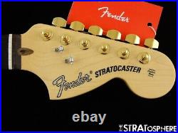 Fender American Performer Stratocaster NECK+ F LOGO GOLD TUNERS Strat Rosewood