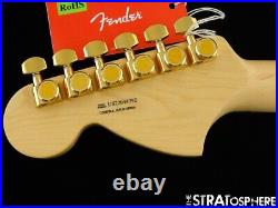 Fender American Performer Stratocaster NECK+ F LOGO GOLD TUNERS Strat Rosewood