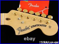 Fender American Performer Stratocaster NECK + F LOGO GOLD TUNERS Strat SALE