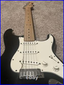 Fender American Stratocaster Maple Neck Locking Tuners Black