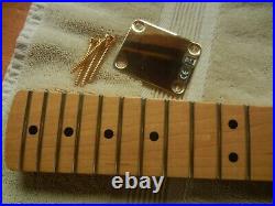 Fender Deluxe Player Stratocaster Neck Kluson Gold Tuners Maple d 12 Radius