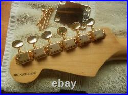 Fender Deluxe Player Stratocaster Neck Kluson Gold Tuners Maple d 12 Radius