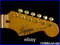 Fender FSR Squier Classic Vibe 50s Stratocaster Strat NECK with GOLD TUNERS Maple