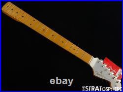 Fender H. E. R. Stratocaster Strat NECK + TUNERS, Painted Headstock C Maple