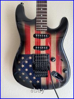 Fender Lic Mighty Mite Neck WithAmerican Flag Replacement Stratocaster Body Style Fender Lic Mighty Mite Neck WithAmerican Flag Replacement Stratocaster Body Style
