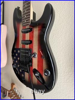 Fender Lic Mighty Mite Neck WithAmerican Flag Replacement Stratocaster Body Style Fender Lic Mighty Mite Neck WithAmerican Flag Replacement Stratocaster Body Style