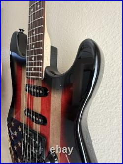 Fender Lic Mighty Mite Neck WithAmerican Flag Replacement Stratocaster Body Style Fender Lic Mighty Mite Neck WithAmerican Flag Replacement Stratocaster Body Style