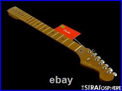 Fender Ltd. American Ultra II Strat NECK + TUNERS D Rolled Edges Roasted Maple