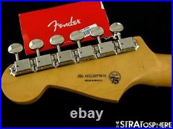 Fender Noventa Stratocaster Strat NECK& TUNERS, 9.5 Radius C Guitar Pau Ferro
