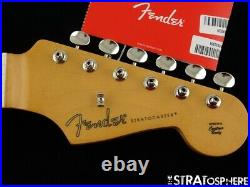 Fender Noventa Stratocaster Strat NECK with TUNERS 9.5 Radius C Guitar Maple