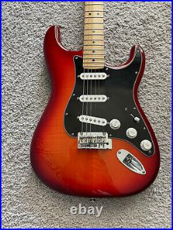 Fender Player Stratocaster Plus Top 2019 MIM Aged Cherry Burst Maple Neck Guitar