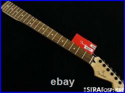 Fender Player Stratocaster Strat NECK + HIPSHOT BLACK LOCKING TUNERS, Pau Ferro