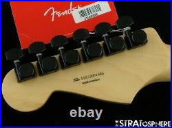 Fender Player Stratocaster Strat NECK + HIPSHOT BLACK LOCKING TUNERS, Pau Ferro