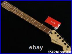 Fender Player Stratocaster Strat NECK + HIPSHOT BLK LOCKING TUNERS BLK Pau Ferro