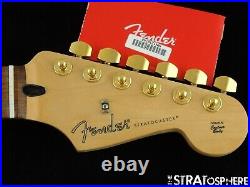 Fender Player Stratocaster Strat, NECK + HIPSHOT GOLD LOCKING TUNERS, Pau Ferro