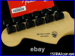 Fender Player Stratocaster Strat NECK with HIPSHOT BLACK LOCKING TUNERS, Maple