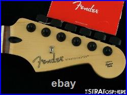 Fender Player Stratocaster Strat NECK with HIPSHOT BLACK LOCKING TUNERS Pau Ferro