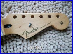 Fender Player Stratocaster Strat Neck With Maple Fingerboard 22 Frets Great Fender Player Stratocaster Strat Neck With Maple Fingerboard 22 Frets Great