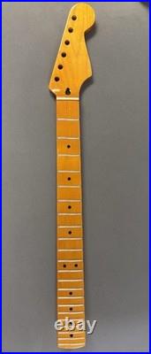 Fender Replacement Guitar Neck, Thick Maple Wood, Unfinished Stratocaster Neck