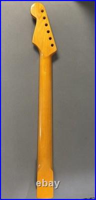 Fender Replacement Guitar Neck, Thick Maple Wood, Unfinished Stratocaster Neck