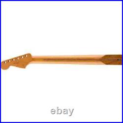 Fender Roasted Maple Stratocaster Neck, 22 Jumbo Frets, 12, Flat Oval Shape